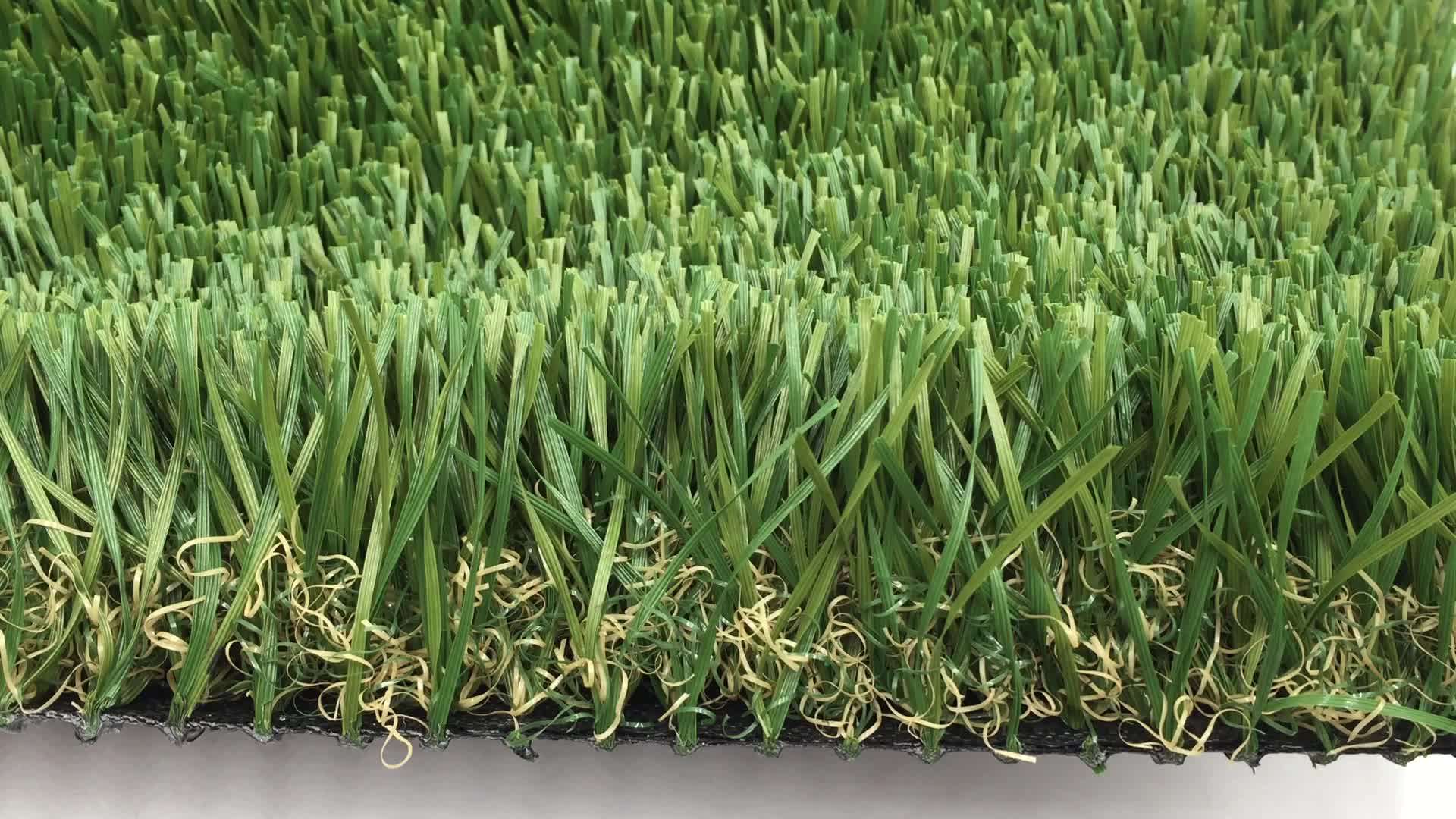 45mm W Shape Artificial Grass For High Foot Traffic Areas Children's