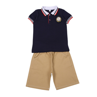 一年级校服套装小学生幼儿园教师园服夏装蓝色老师英伦风幼师定制