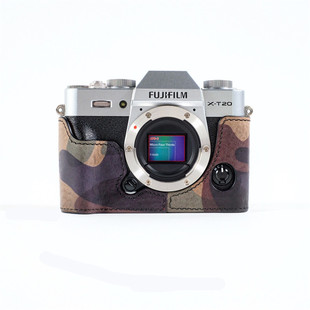 cam-in 富士X-T10 X-T20X-T30相机皮套保护套半套真皮相机包底座