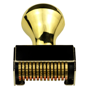 定制黄铜活字灭菌日期印章 数字汉字字母组合转动滚轮时间打码章