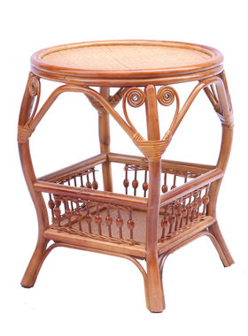 天然藤茶几圆形小圆直径50cm60cm