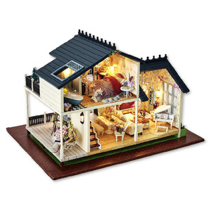 智趣屋diy小屋普罗旺斯手工自制组装房子模型送女友男玩具大别墅