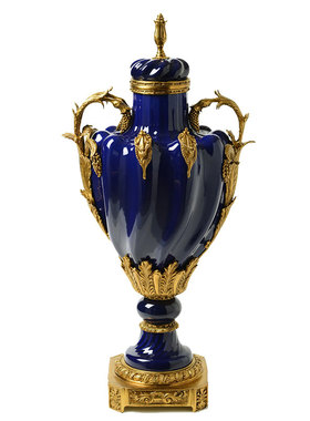 美式欧式陶瓷配铜客厅家居饰品