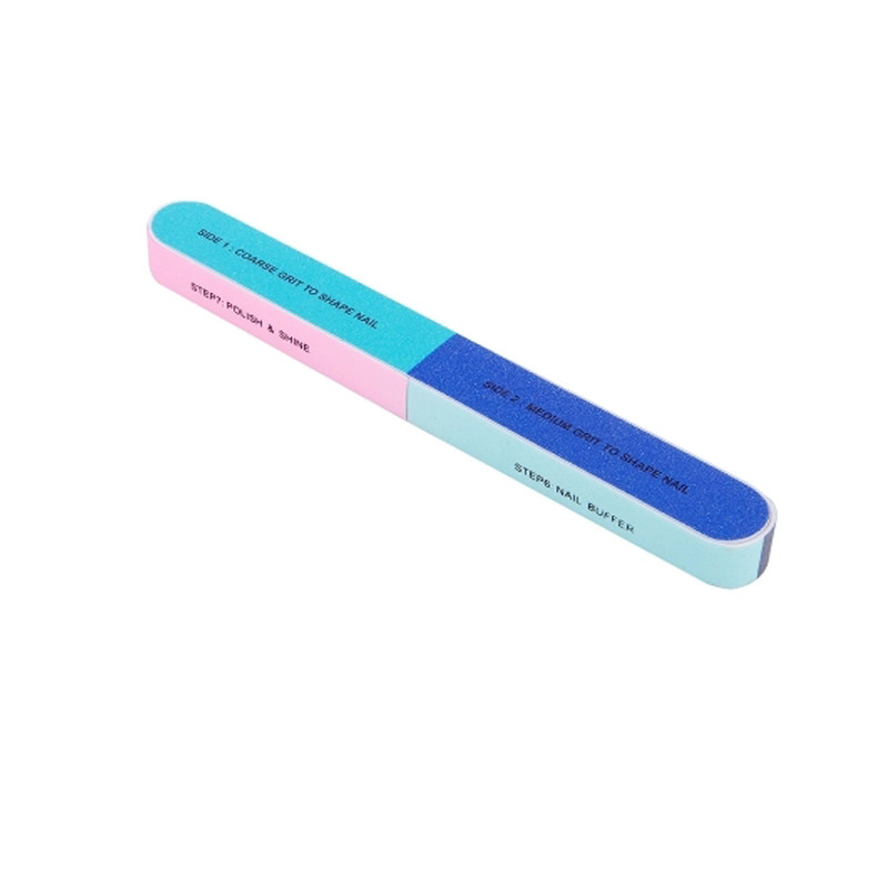 家用指甲锉刀美甲专用磨砂抛光条甲面打磨条修型工具海绵砂条耐用