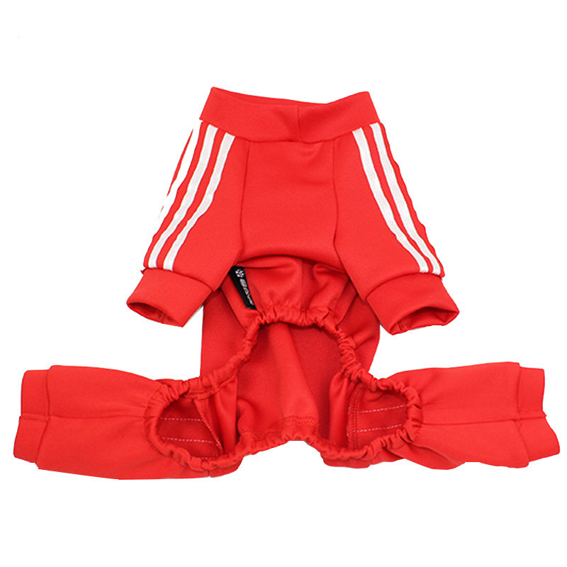 狗狗衣服四脚幼犬猫咪运动风