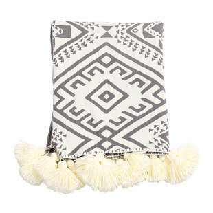 民族风针织线毯复古毯子棉双面流苏沙发床盖毯床尾搭巾民宿软装