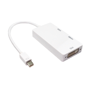 苹果原装mac电脑mini dp转vga转换器线雷电接口hdmi连接投影仪VGA