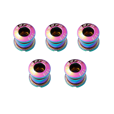 litepro山地车公路自行车单盘钉 折叠车钢盘钉 电镀炫彩牙盘螺丝