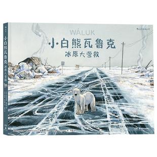 后浪正版现货 小白熊瓦鲁克 冰原大营救 彩色插画神话元素温情幽默北极熊生存环境图像小说漫画儿童绘本故事书籍