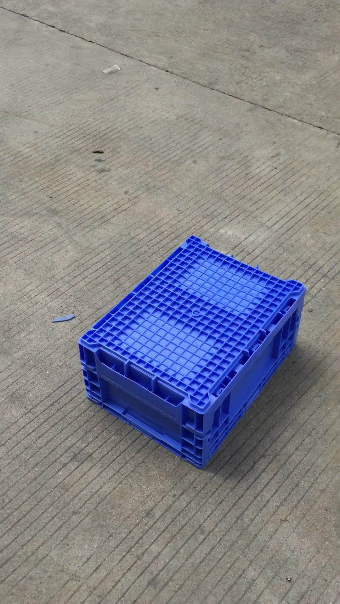 Large Stackable Blue Pp Material Plastic Fruit And Vegetable Crate For