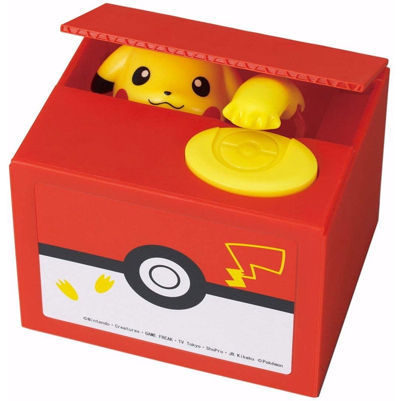 恶作剧 存钱箱 精灵宝可梦 Pokemon 皮卡丘 哆啦A梦 哥斯拉 熊本