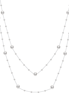 新款纯银小众设计感INS风毛衣链