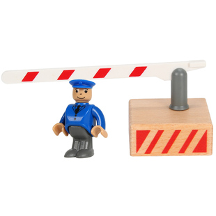 勒酷散装木制轨道配件 小人树木制组合场景配连接器固定扣玩具