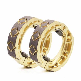 电动车鼓刹皮片110刹车蹄块摩托车CG125 钻豹125耐磨碳纤维刹车皮