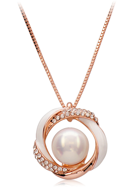 装饰品人造珍珠脖子耳钉锁骨链