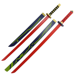 八重樱太刀逆神巫女双刀武器崩cosplay坏3道具木刀全木质