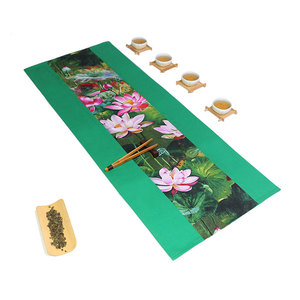 可定制包邮茶席棉麻布艺茶垫亚麻桌旗茶具茶道茶艺茶帘装饰背景布