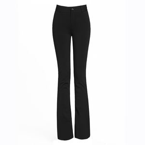 高个子微喇休闲裤女秋冬超加长职业裤高腰正装裤西裤垂顺免烫加绒