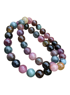 天然单圈水晶饰品礼物碧玺手链