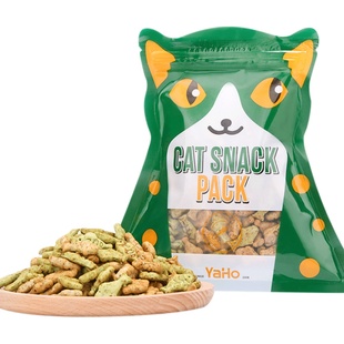 YaHo/亚禾 猫薄荷4包猫咪零食猫饼干小鱼干猫用猫零食幼猫磨牙棒