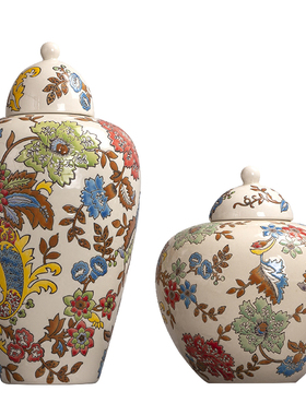 风样板房陶瓷套装样板房花瓶欧式