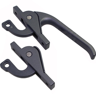 铝合金门窗执手锁塑钢平开窗户上下联动把手外开窗拉手锁连杆配件