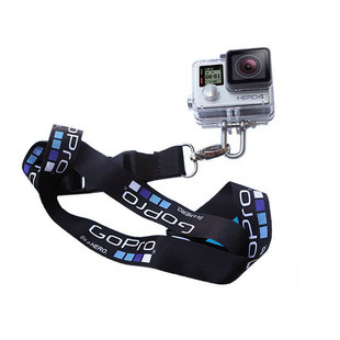 GoPro12/11/10/9/8挂脖支架大疆action4/3第一人称路亚项圈竖拍配