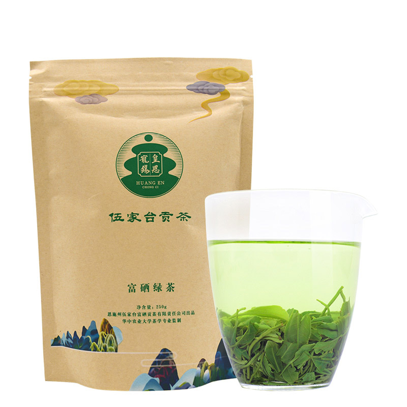 绿茶2024新茶皇恩宠锡口粮茶炒青浓香型恩施富硒地区茶叶250g