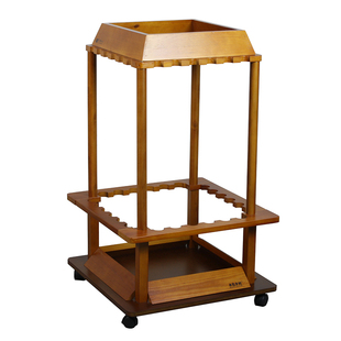 24位四方实木鱼竿展示架子渔具店摆放架鱼竿收纳架家用渔竿展示柜