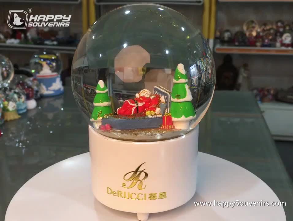 Ornements De Noël Boule à Neige Musicale Marque Promotion Personnalisé Décoration De Noël Cadeaux De Musique Globe Deau De Neige Neige Buy Cadeau