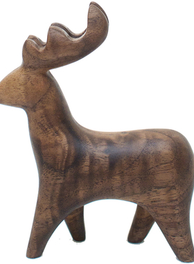 动物北欧风格手工雕刻摆件