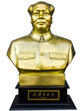 客厅办公室人物雕塑毛主席铜像