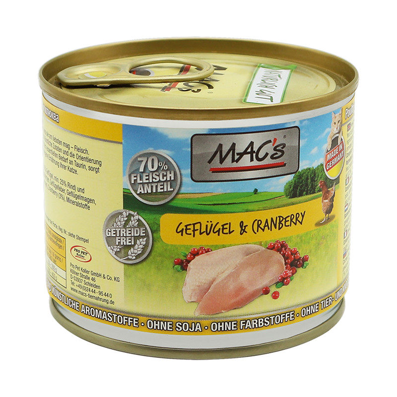 德国Mac's主食猫无谷低敏大肉罐