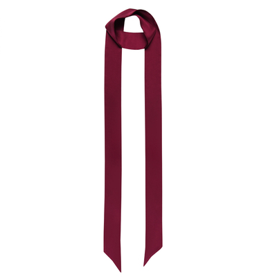 gleerainbow瑰丽酒红斜角细丝巾