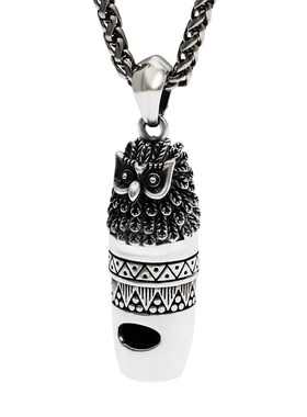 s925猫头鹰复古时尚风可吹响泰银