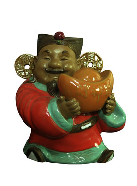 石湾公仔陶瓷财神到书房开业礼品