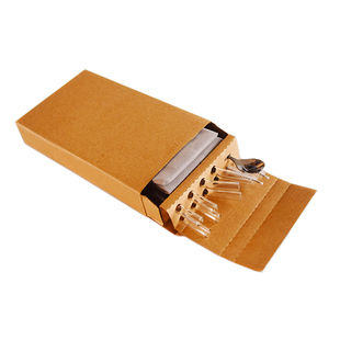 悠而靓玻璃吸管套装透明耐热环保带搅拌勺收纳袋吸管组无铅饮管