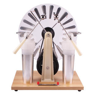 静电感应起电机莱顿瓶电火花发生器高中物理电学实验器材尖端感应发电机教学仪器手动静电起电机