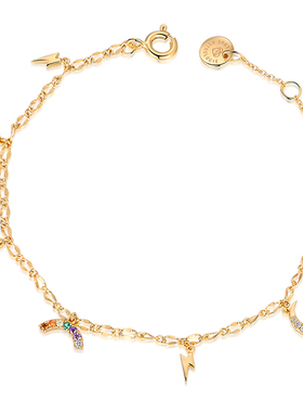 S925纯银镀玫瑰金情侣款开口手镯子男女一对手饰品异地恋纪念礼物