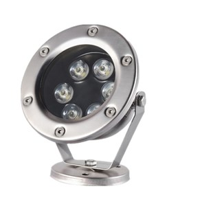 LED水底灯12V24V水下灯水池喷泉鱼池灯3W6W9W12W防水射灯户外七彩