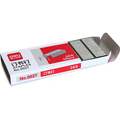 得力24/8省力加厚订书针0027