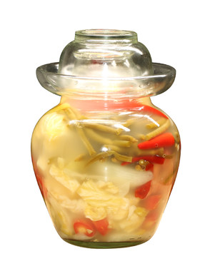 四川泡菜坛子玻璃加厚腌菜缸斤