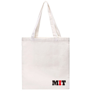 新品麻省理工学院帆布小方包MIT纪念品单肩环保购物袋手提有拉链