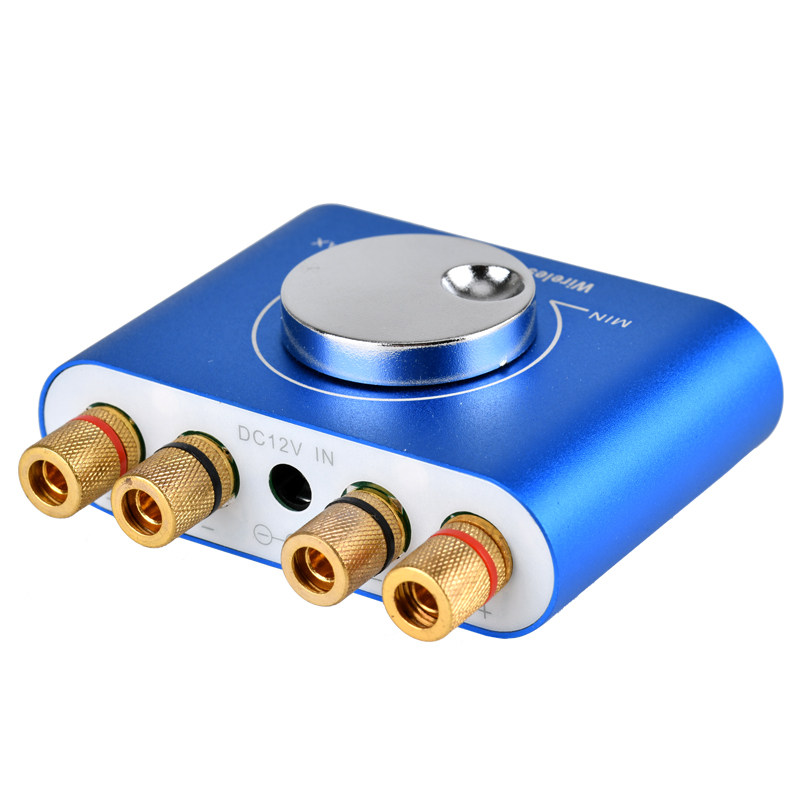 新款12v小功放功率放大器hifi数字蓝牙小型2.0迷你桌面音响公放器