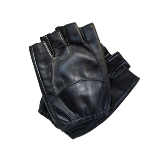 真皮半指手套男女露指半截战术羊皮手套开车防滑冬季保暖秋冬手套