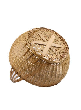 精编手工竹篮菜篮全竹编织竹编