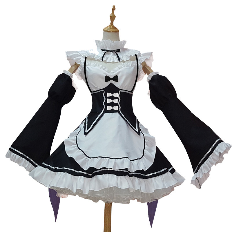 Re:从零开始的异世界生活 雷姆拉姆cosplay女装女仆服大码超大码