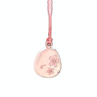 现货日本樱花开运铃铛水音铃御守桃花良缘结缘包挂件手机链