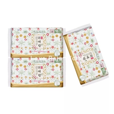 韩国无荧光剂卫生巾闺艾朗