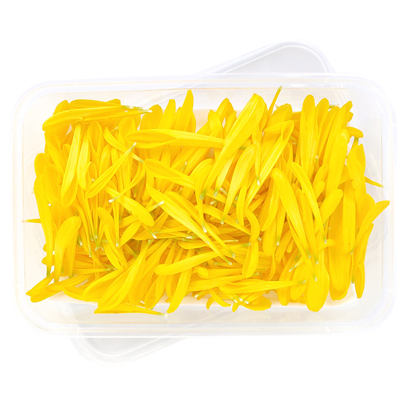 新鲜黄菊花可食用米线摆盘装饰